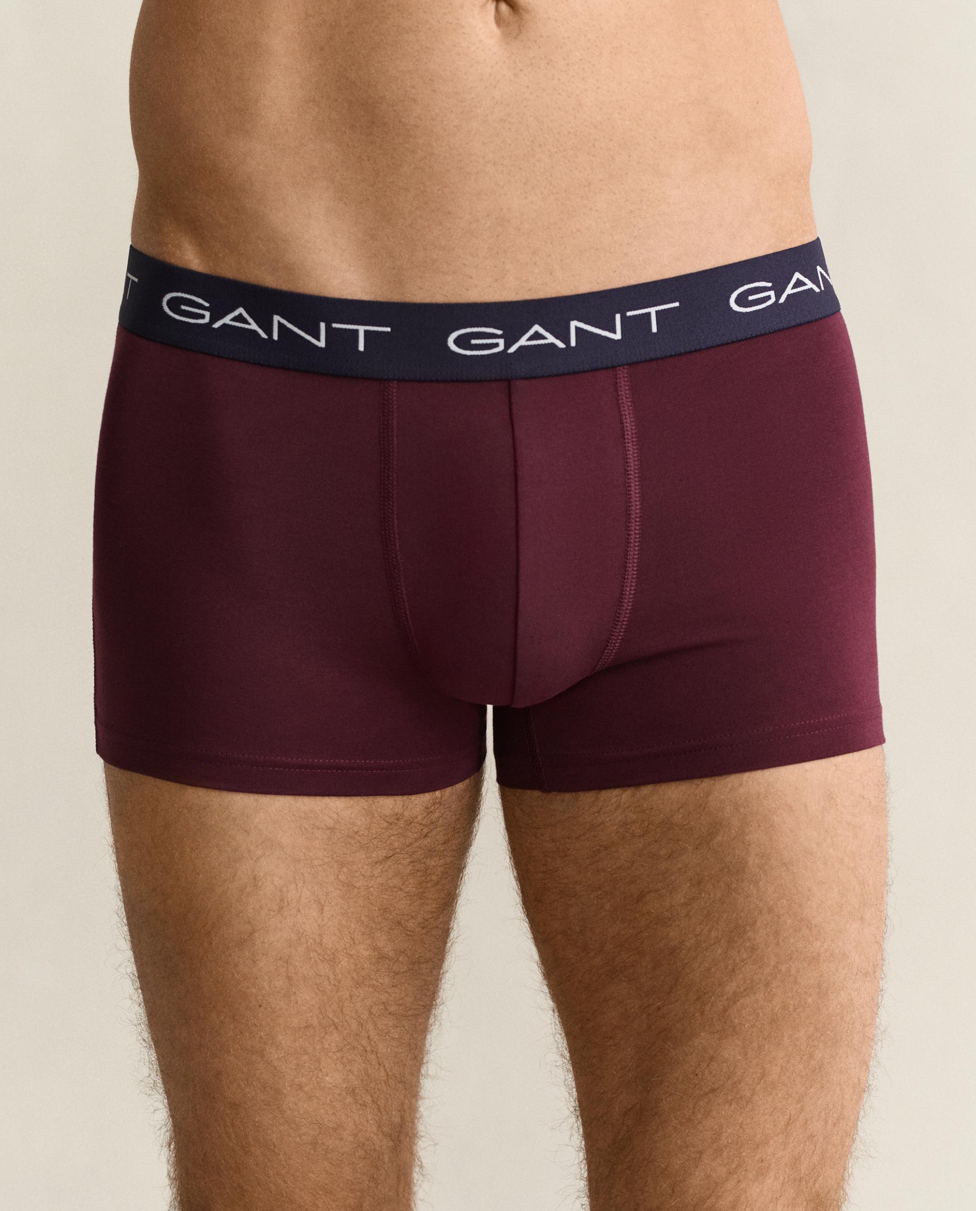 Pack de tres boxer de punto de hombre de algodón elásticos - Gant - Burdeos Burdeos-3