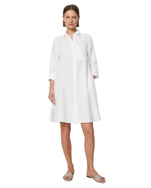 Imagen 0 de Vestido camisero relajado de lino puro