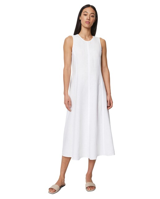 Imagen 0 de Vestido de lino entallado en forma de A