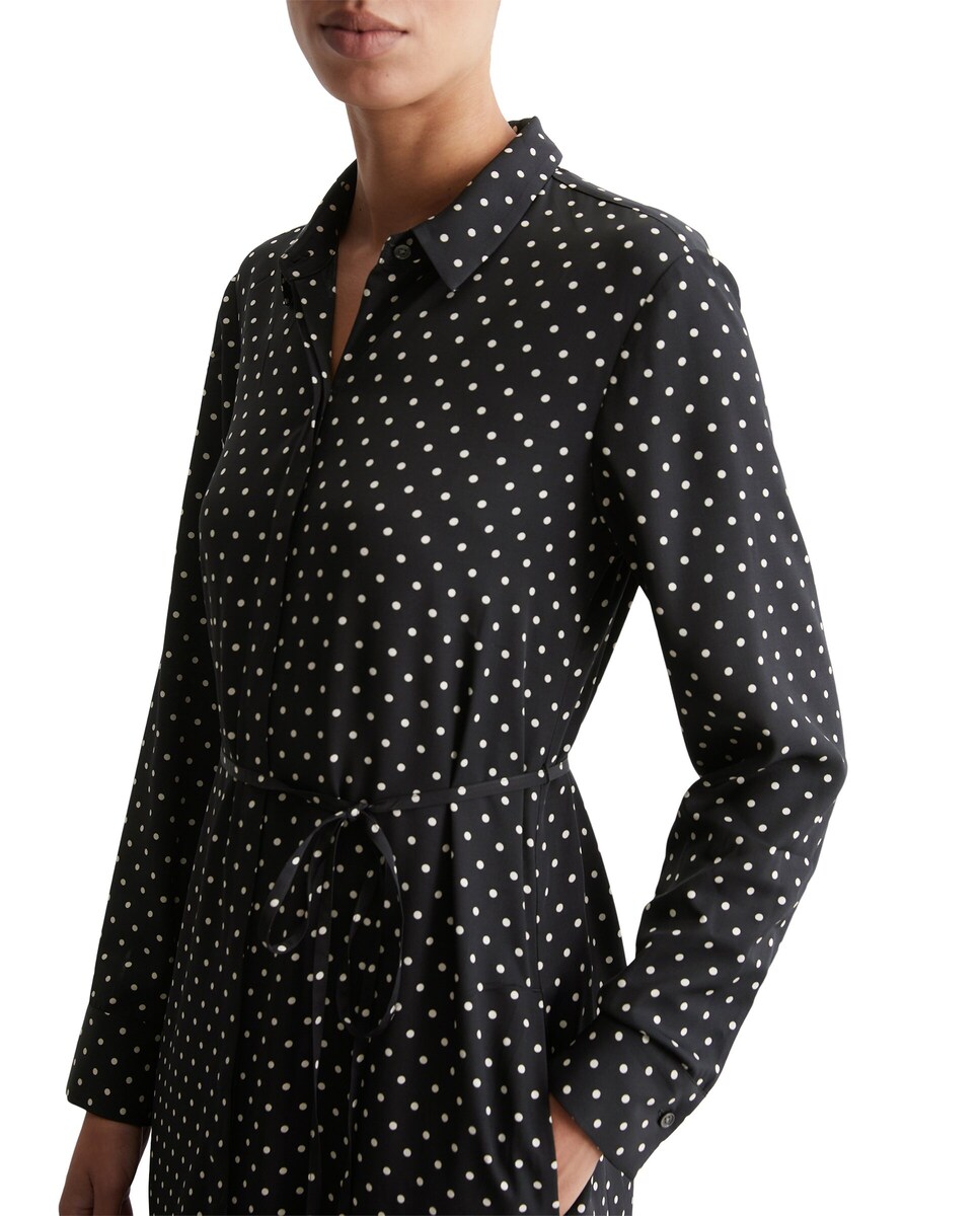 Vestido camisero regular con estampado de lunares · MARC O'POLO