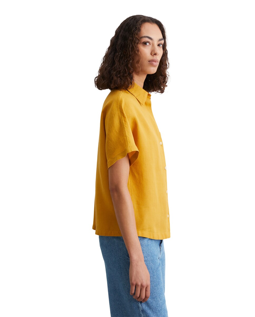 Camisa de mujer relajada de lino con bolsillo · MARC O'POLO · El