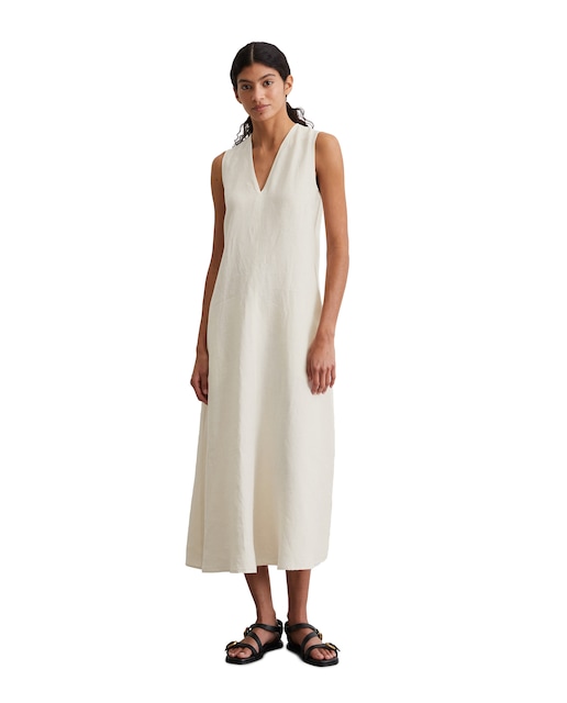 Imagen 0 de Vestido de lino sin mangas con corte en A