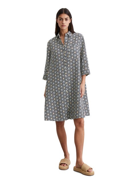 Imagen 0 de Vestido relajado de lino con estampado