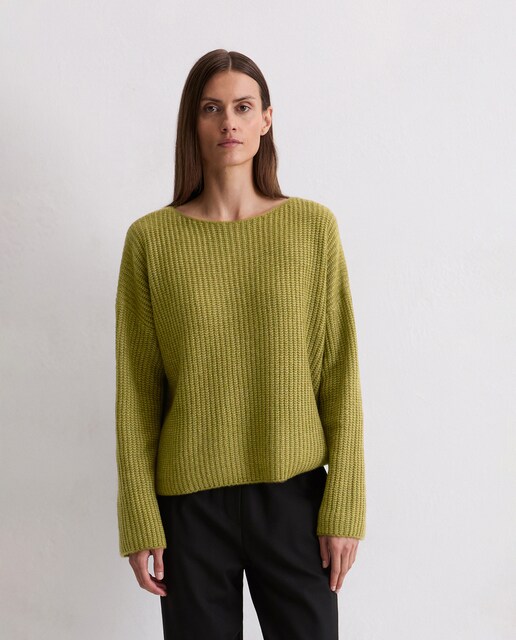 Imagen 0 de Jersey de mujer de punto oversize con una suave mezcla de lana virgen