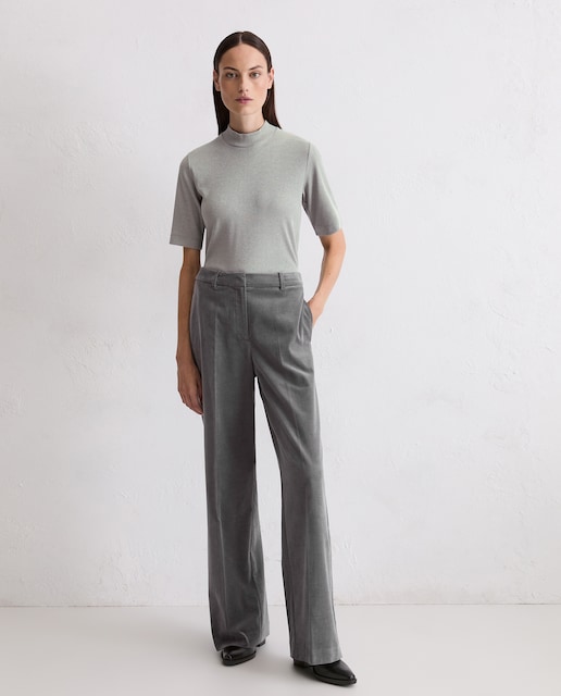 Imagen 0 de Pantalones de mujer anchos de terciopelo de algodón orgánico-lyocell elástico