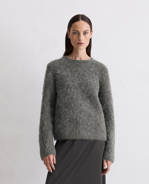 Imagen 0 de Jersey de mujer de punto regular de una acogedora mezcla de lana de alpaca