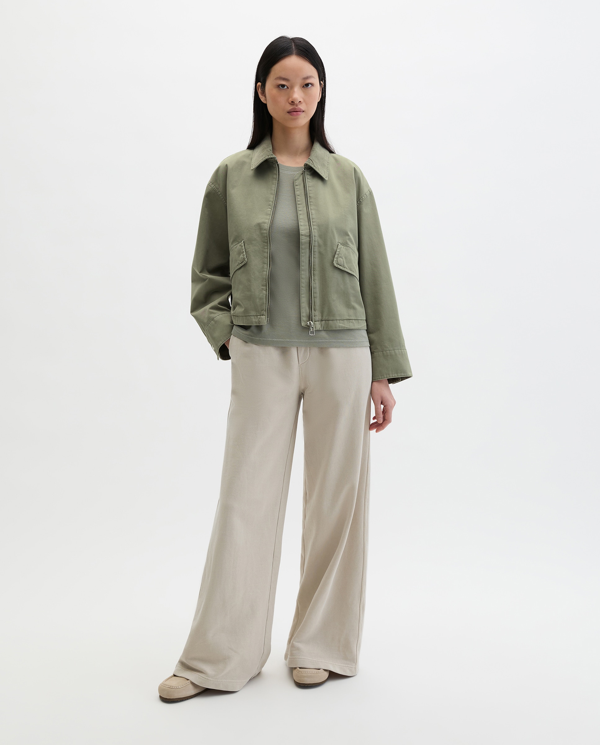 MARC O'POLO - Chaqueta de mujer regular de sarga de algodón ecológico.