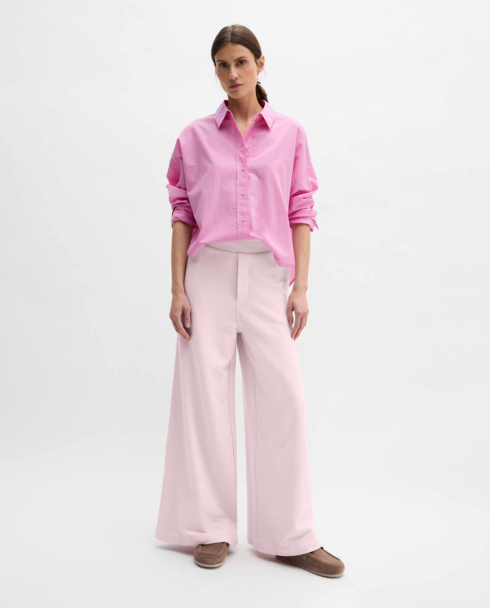 MARC O'POLO - Pantalones rectos de mujer de chándal relajados de suave algodón.