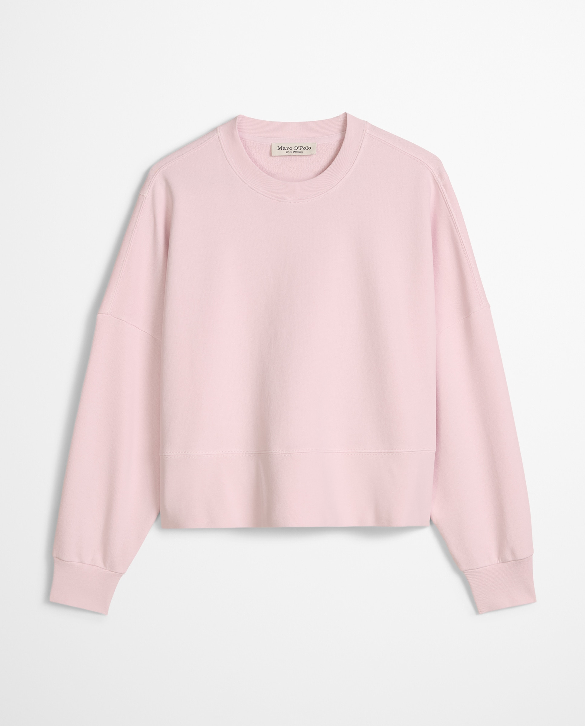 Sudadera de mujer relajada con algodón reciclado - MARC  O'POLO - Rosa claro Rosa claro-5