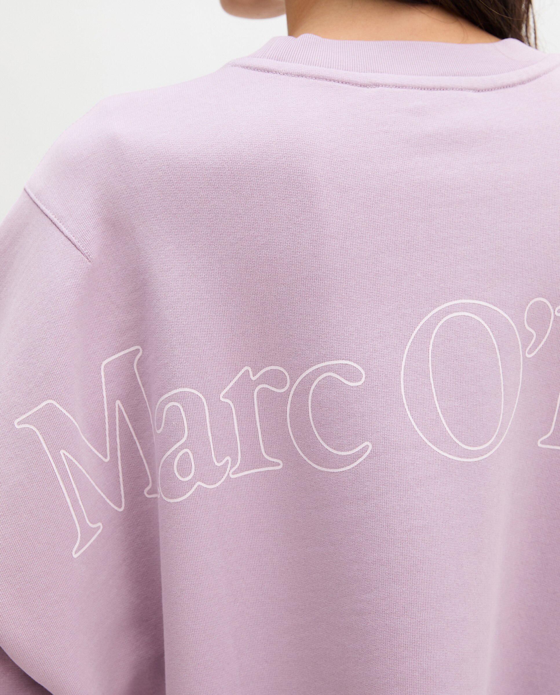 Sudadera de mujer relajada con algodón reciclado - MARC  O'POLO - Rosa Lila-6
