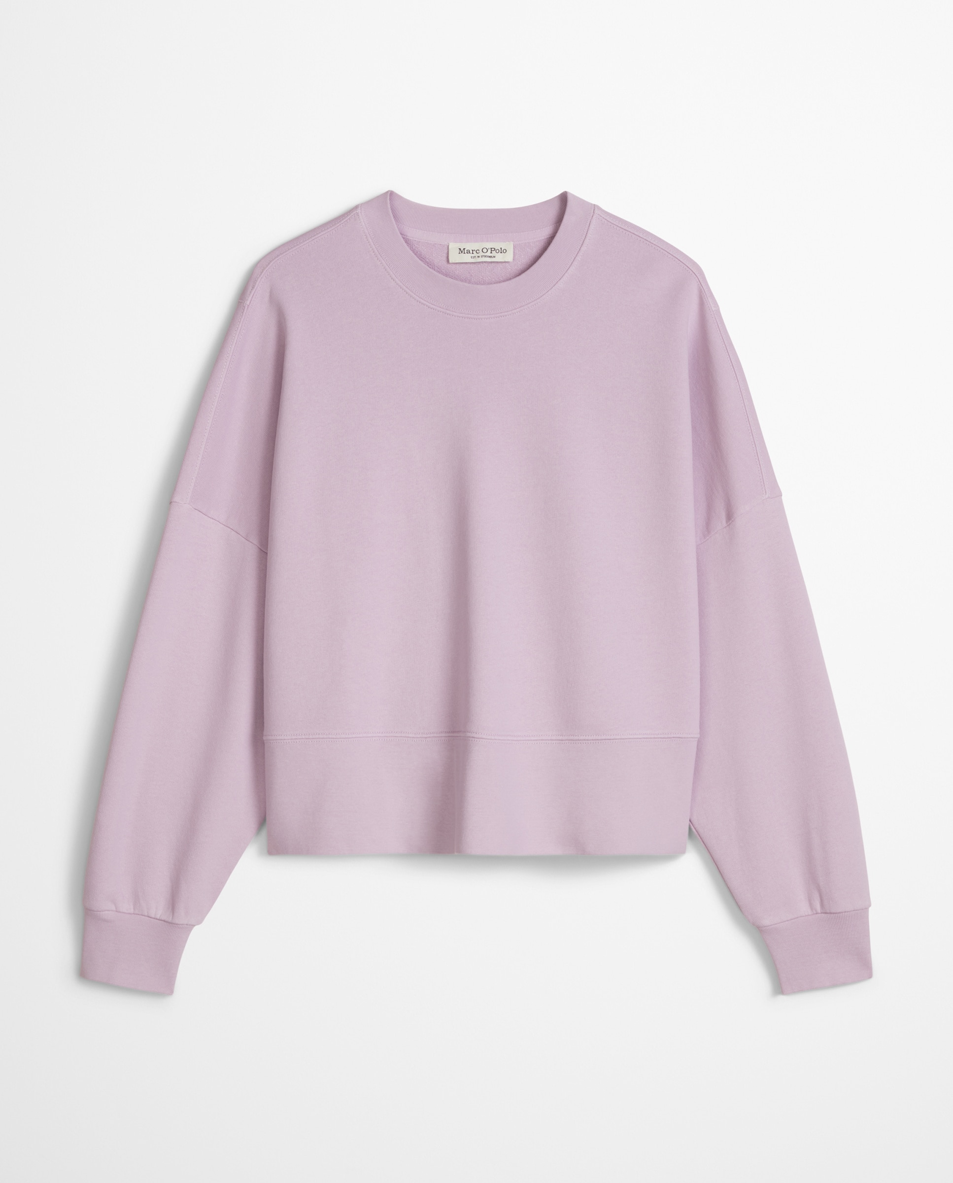 Sudadera de mujer relajada con algodón reciclado - MARC  O'POLO - Rosa Lila-5