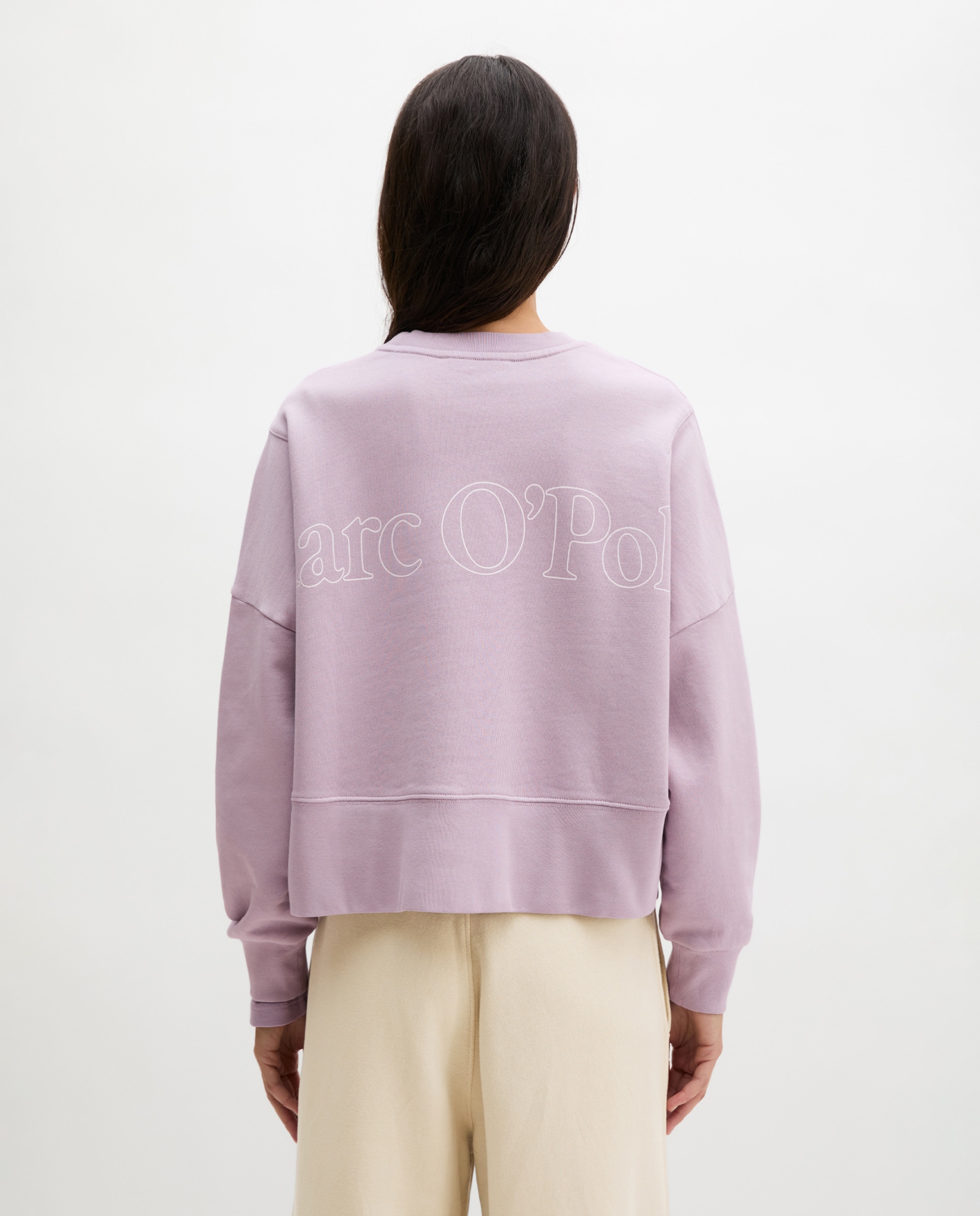 Sudadera de mujer relajada con algodón reciclado - MARC  O'POLO - Lila Lila-2