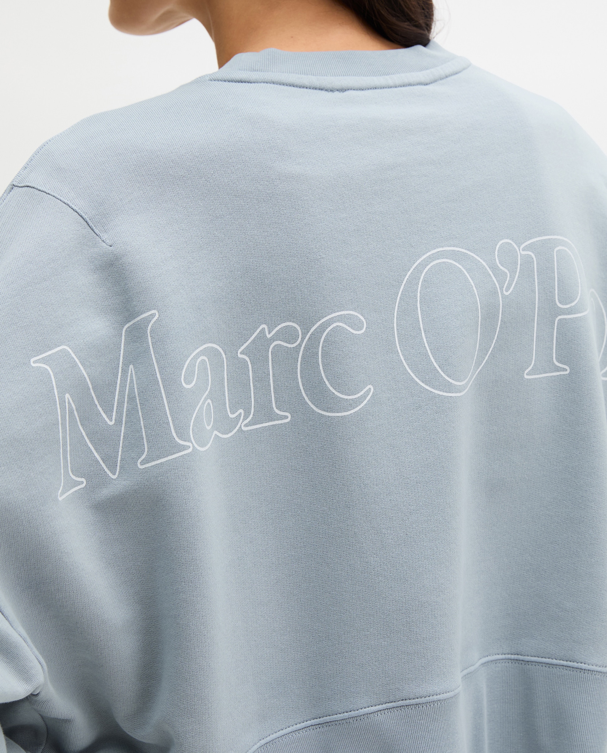 Sudadera de mujer relajada con algodón reciclado - MARC  O'POLO - Gris Gris-6