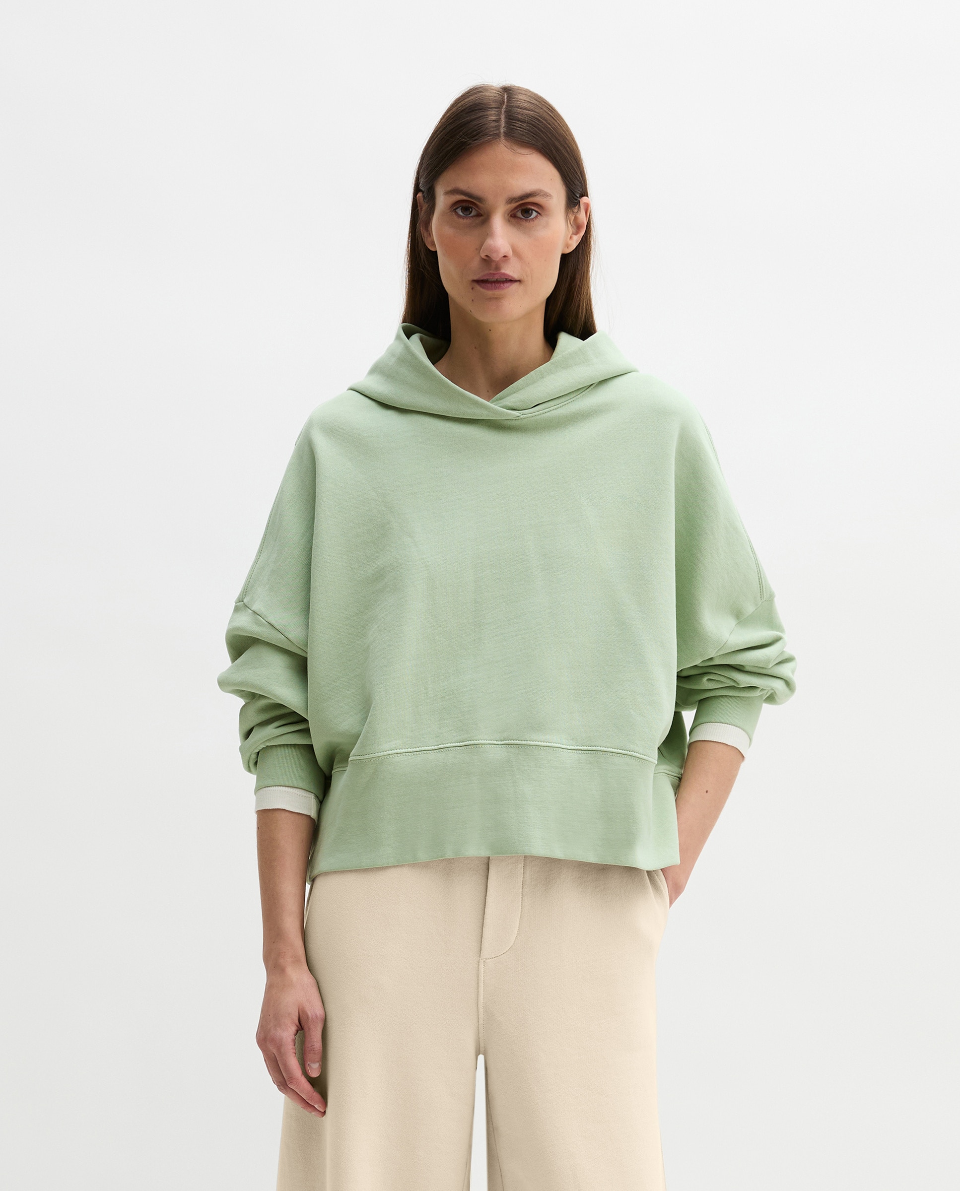 MARC O'POLO - Sudadera de mujer con capucha relajada con algodón reciclado.