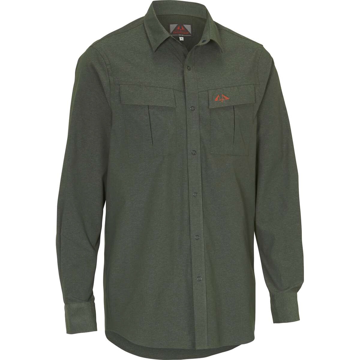 Swedteam Camisa de caza de hombre Titan Verde grisáceo