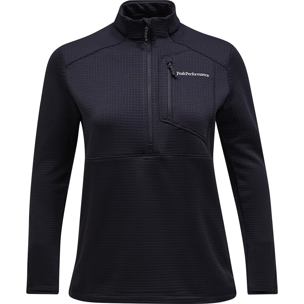 Imagen 0 de Forro polar de esquí de mujer Trail Polartec® Half Zip Peak Performanc Negro