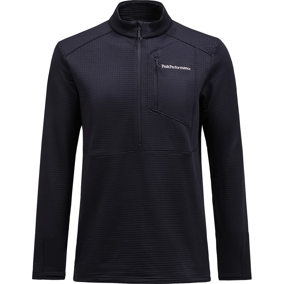 Forro polar de esquí de hombre Trail Polartec® Half Zip Peak Performanc - Negro Negro-1
