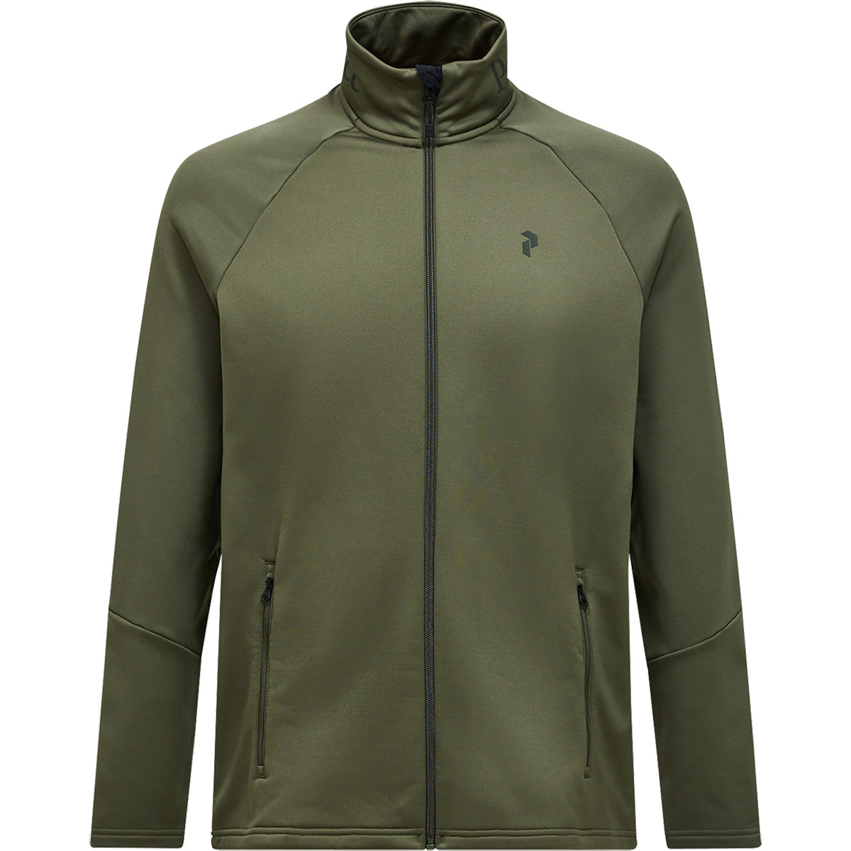 Capa intermedia de hombre Rider Essentials Zip Peak Performance - Verde Verde-1