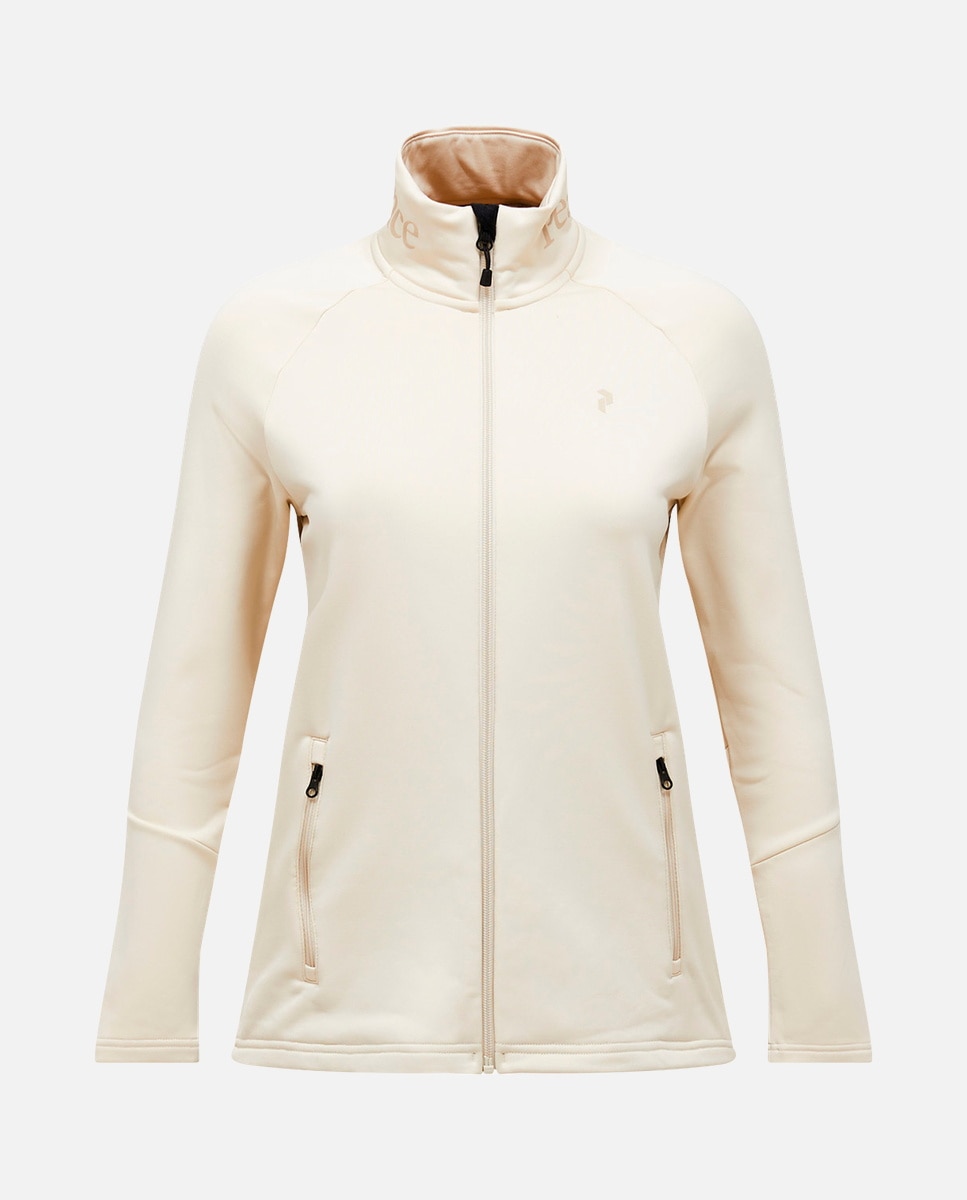 Peak Performance Forro polar de esquí de mujer Rider Essenti Midlyr Zip Peak Performanc Marrón