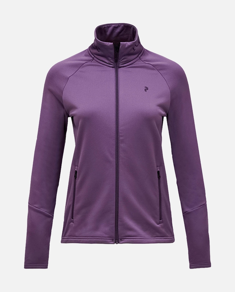 Forro polar de esquí de mujer Rider Essenti Midlyr Zip Peak Performance - Morado Morado-1
