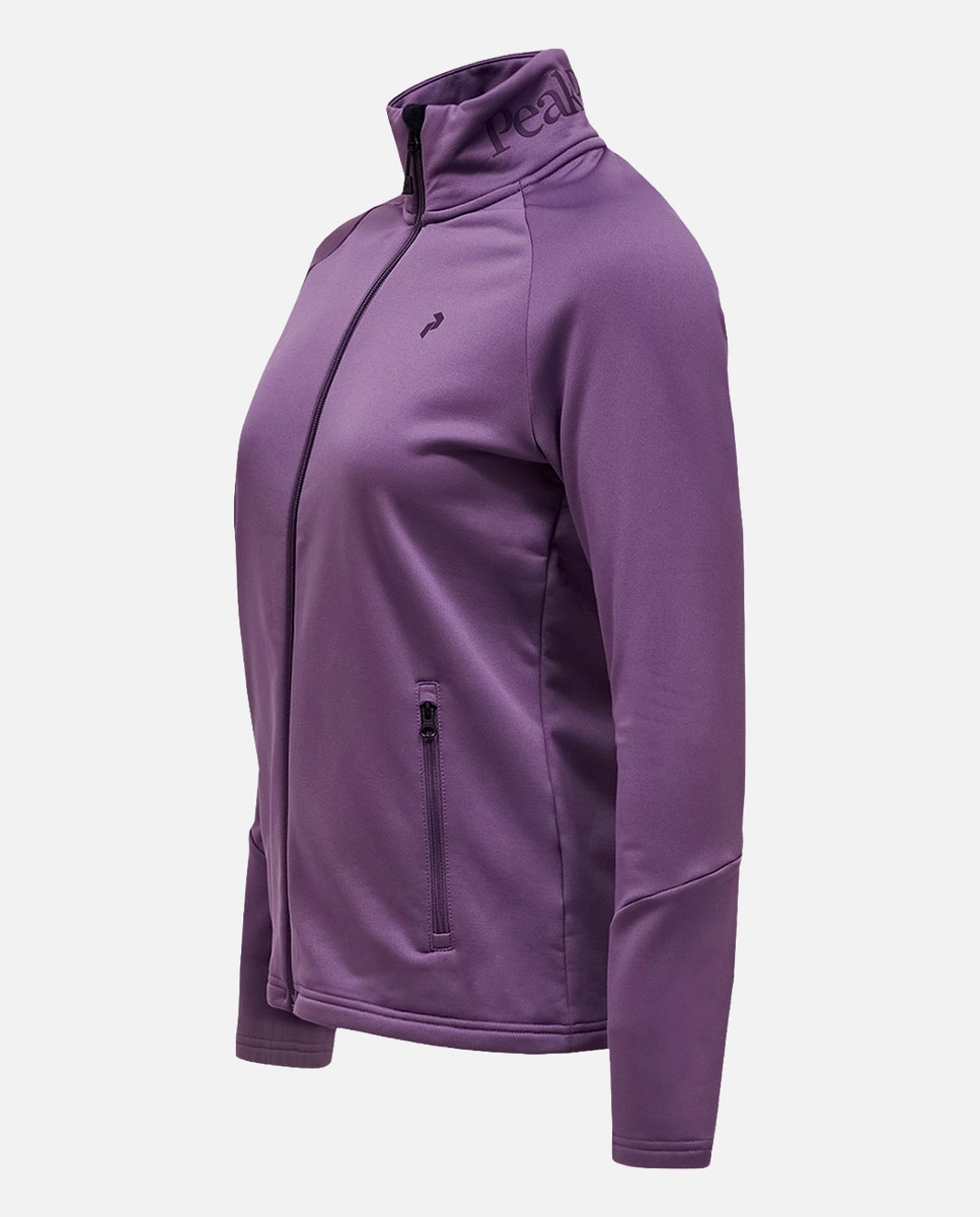 Forro polar de esquí de mujer Rider Essenti Midlyr Zip Peak Performance - Morado Morado-3