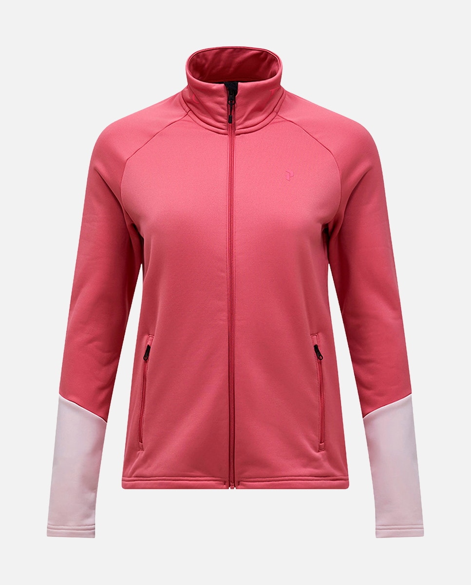 Peak Performance Forro polar de esquí de mujer Rider Essenti Midlyr Zip Peak Performanc Marrón