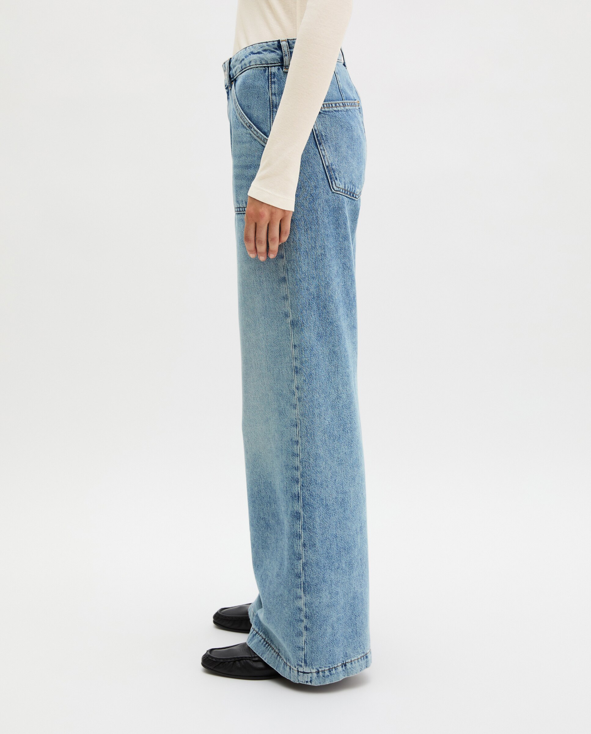 Vaqueros de mujer modelo Caya acampanados de algodón puro - MARC  O'POLO - Azul claro Azul claro-5