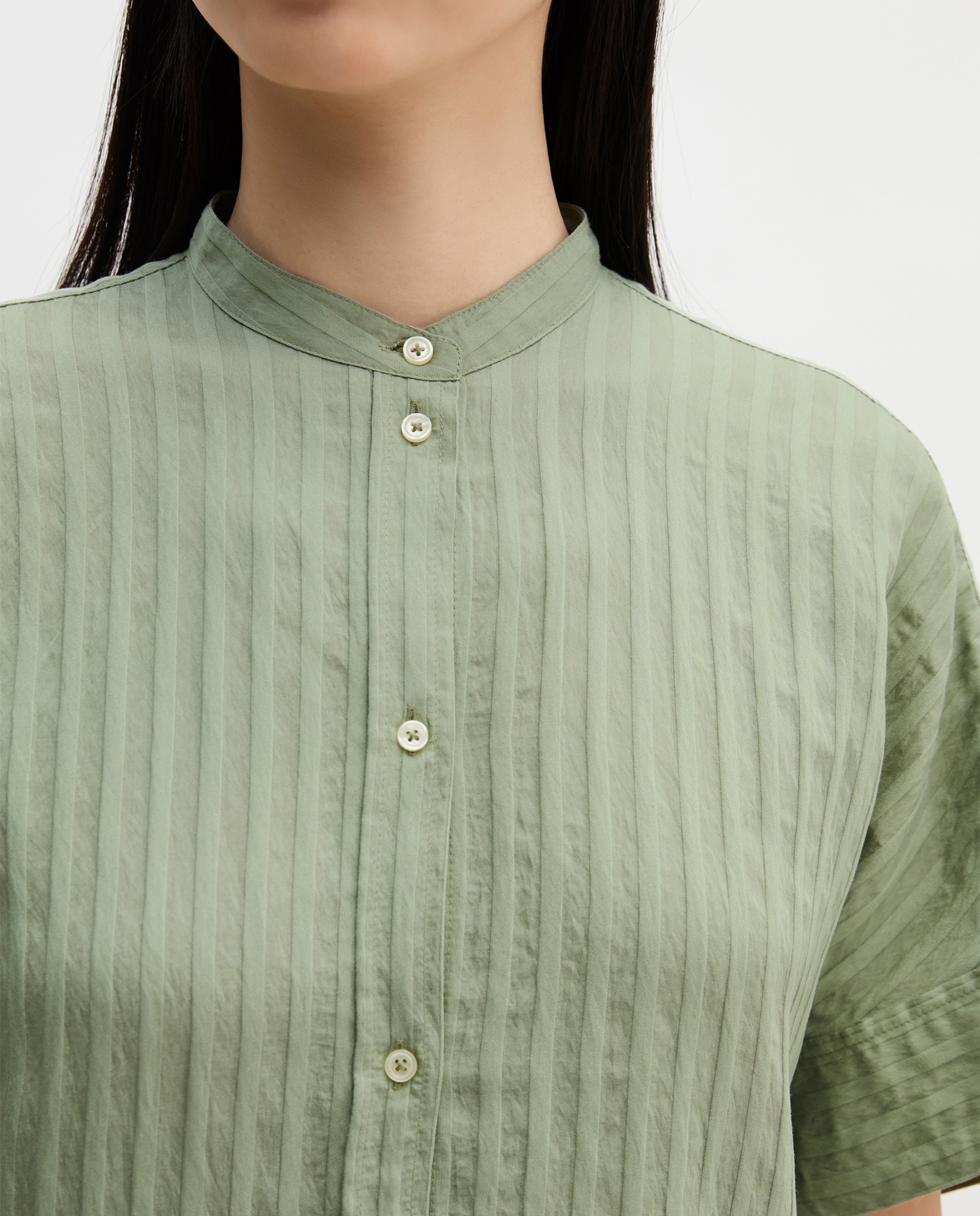 Blusa de mujer boyfriend regular Hecho de TENCEL Modal - MARC  O'POLO - Verde Verde-4