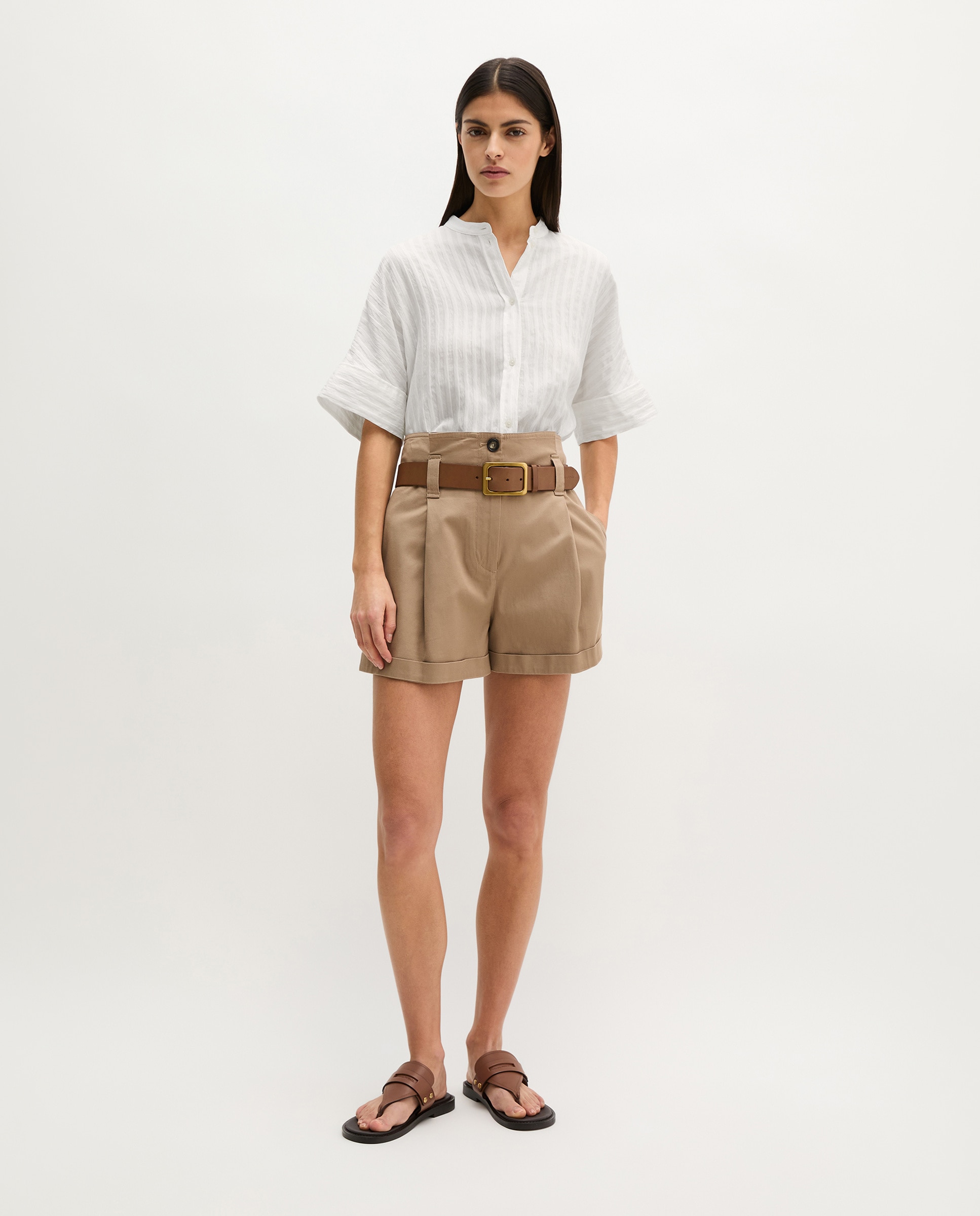Blusa de mujer boyfriend regular Hecho de TENCEL Modal - MARC  O'POLO - Blanco Blanco-1