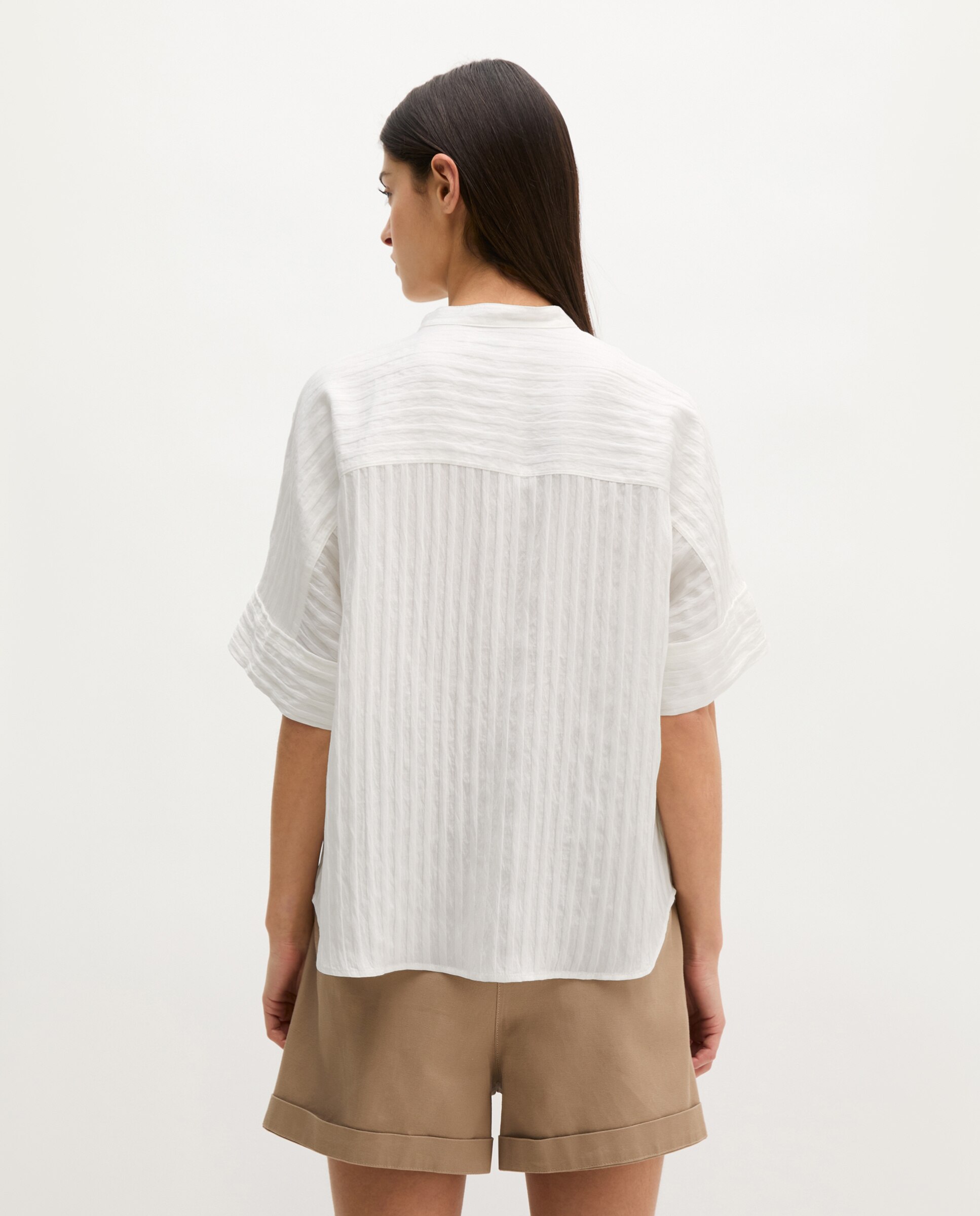 Blusa de mujer boyfriend regular Hecho de TENCEL Modal - MARC  O'POLO - Blanco Blanco-2