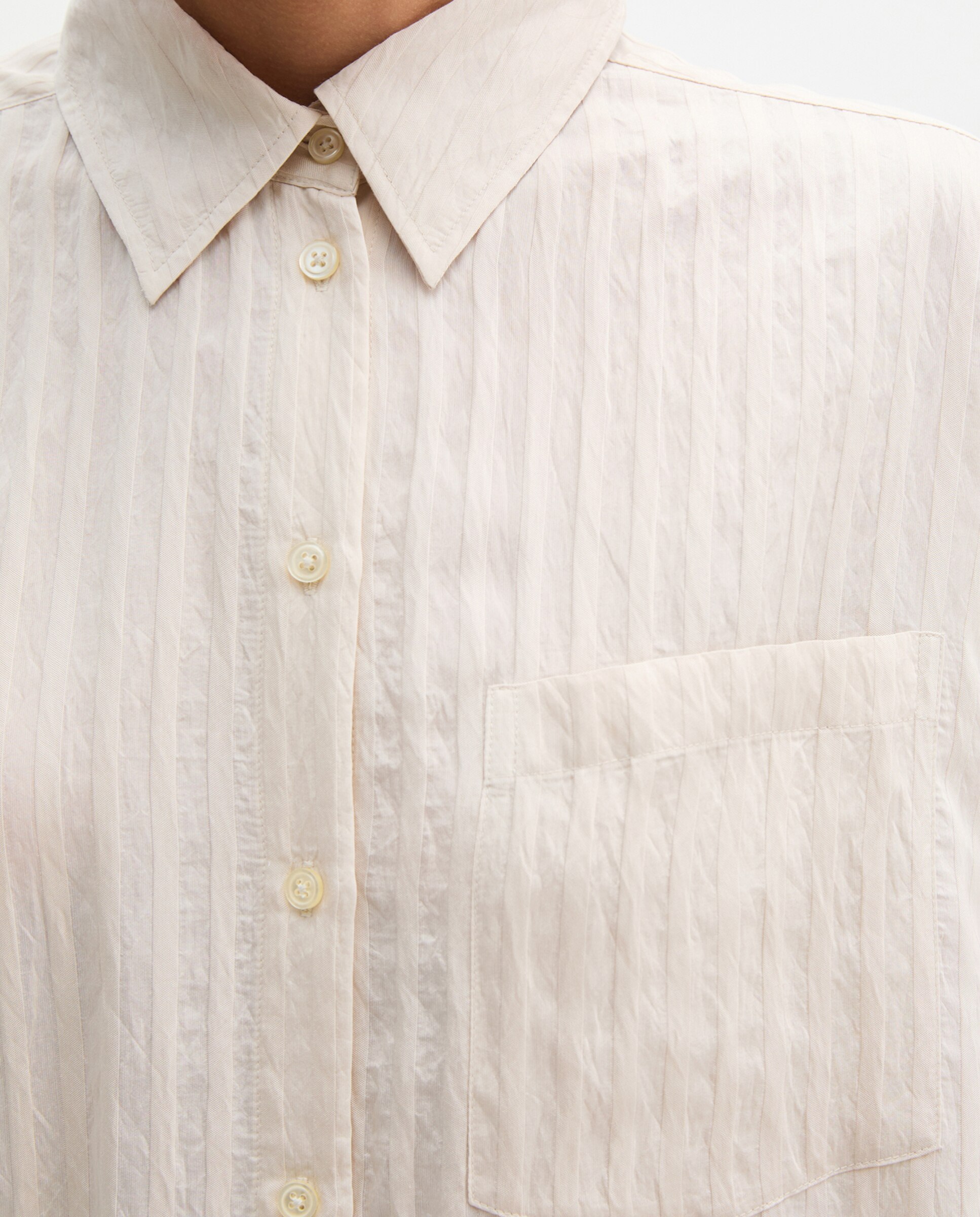 Blusa de mujer boyfriend suelta Hecho de TENCEL Modal - MARC  O'POLO - Beige Beige-6