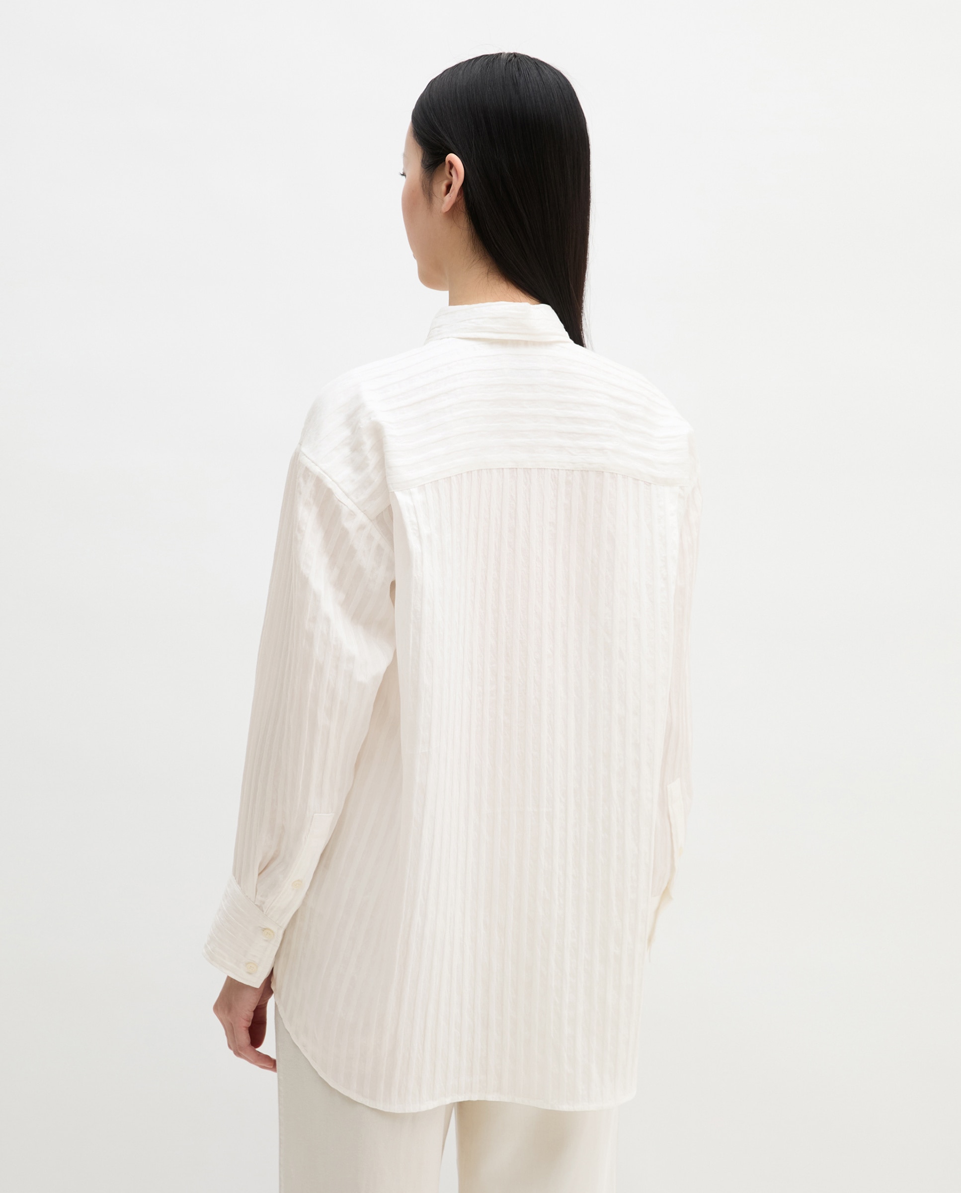 Blusa de mujer boyfriend suelta Hecho de TENCEL Modal - MARC  O'POLO - Blanco Blanco-2