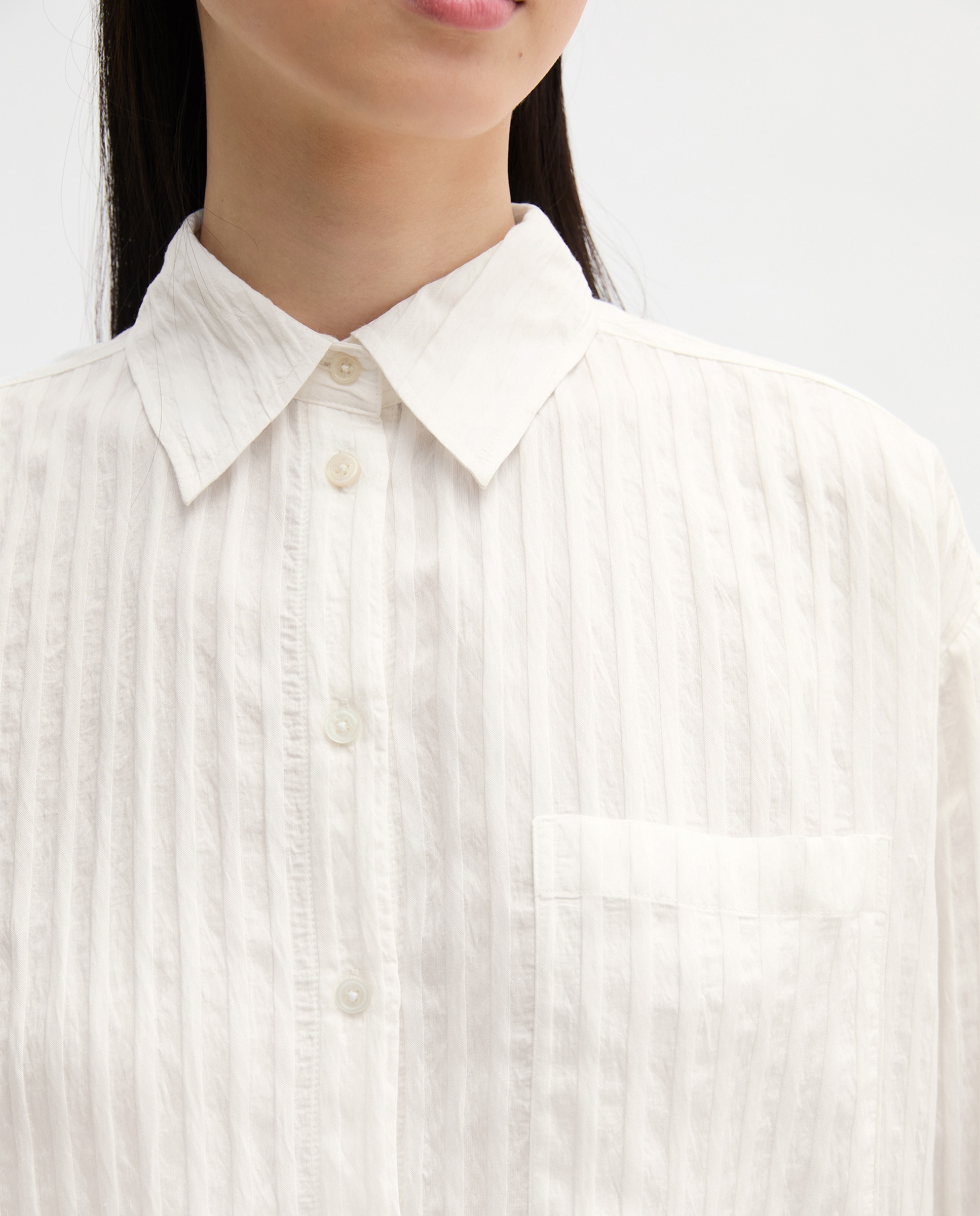 Blusa de mujer boyfriend suelta Hecho de TENCEL Modal - MARC  O'POLO - Blanco Blanco-4