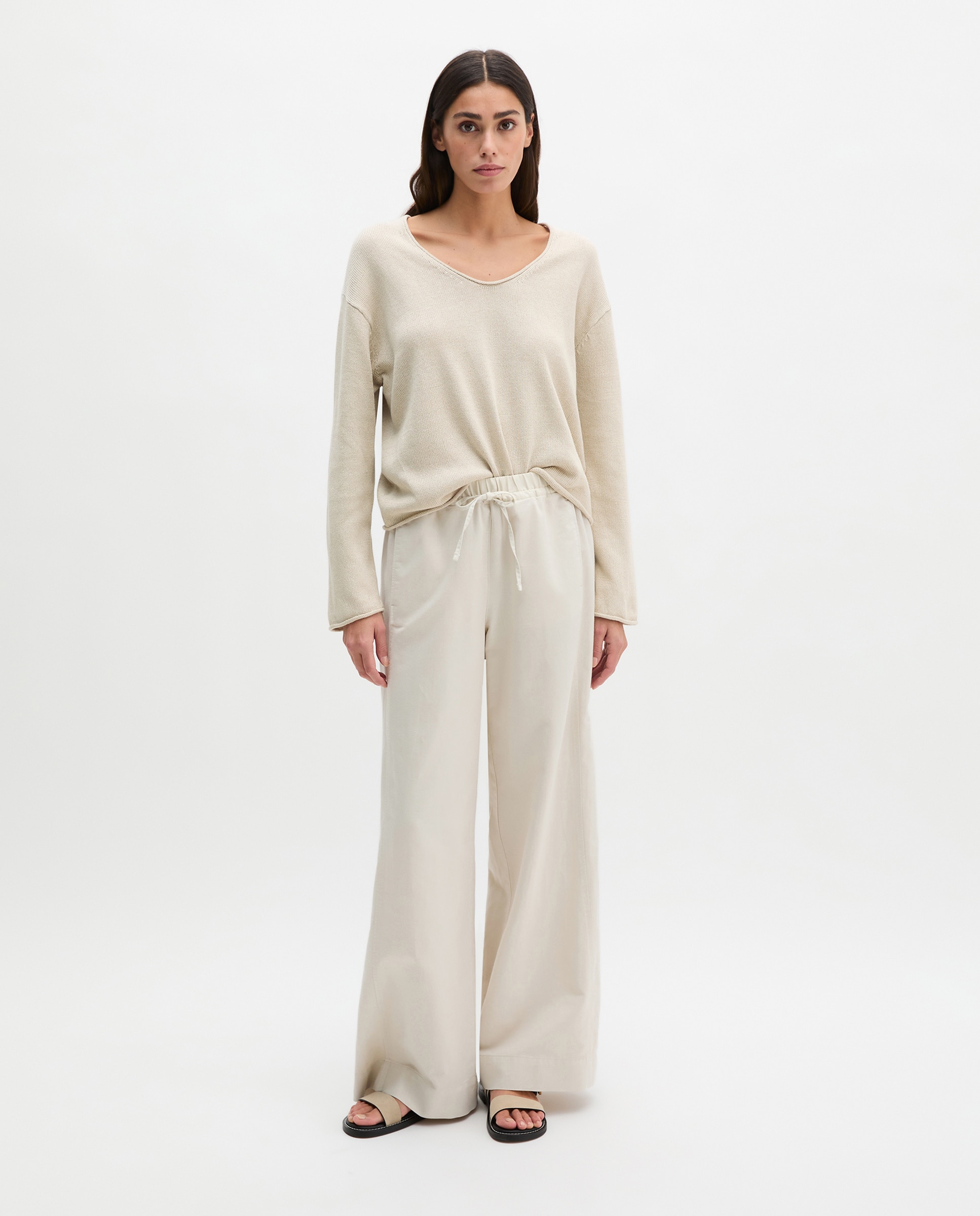 MARC O'POLO - Jersey de mujer oversize Mezcla de algodón orgánico y lino.