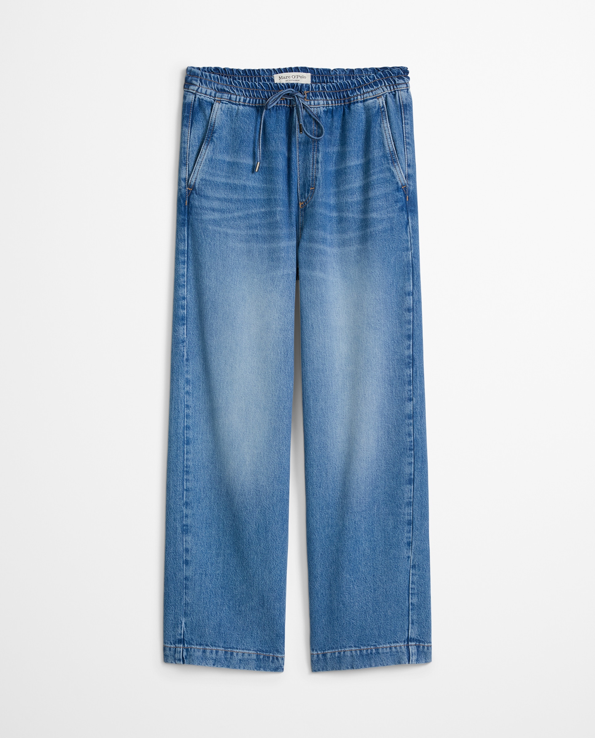 Vaqueros de mujer recto recortado fabricado con TENCEL Lyocell - MARC  O'POLO - Azul Azul-5