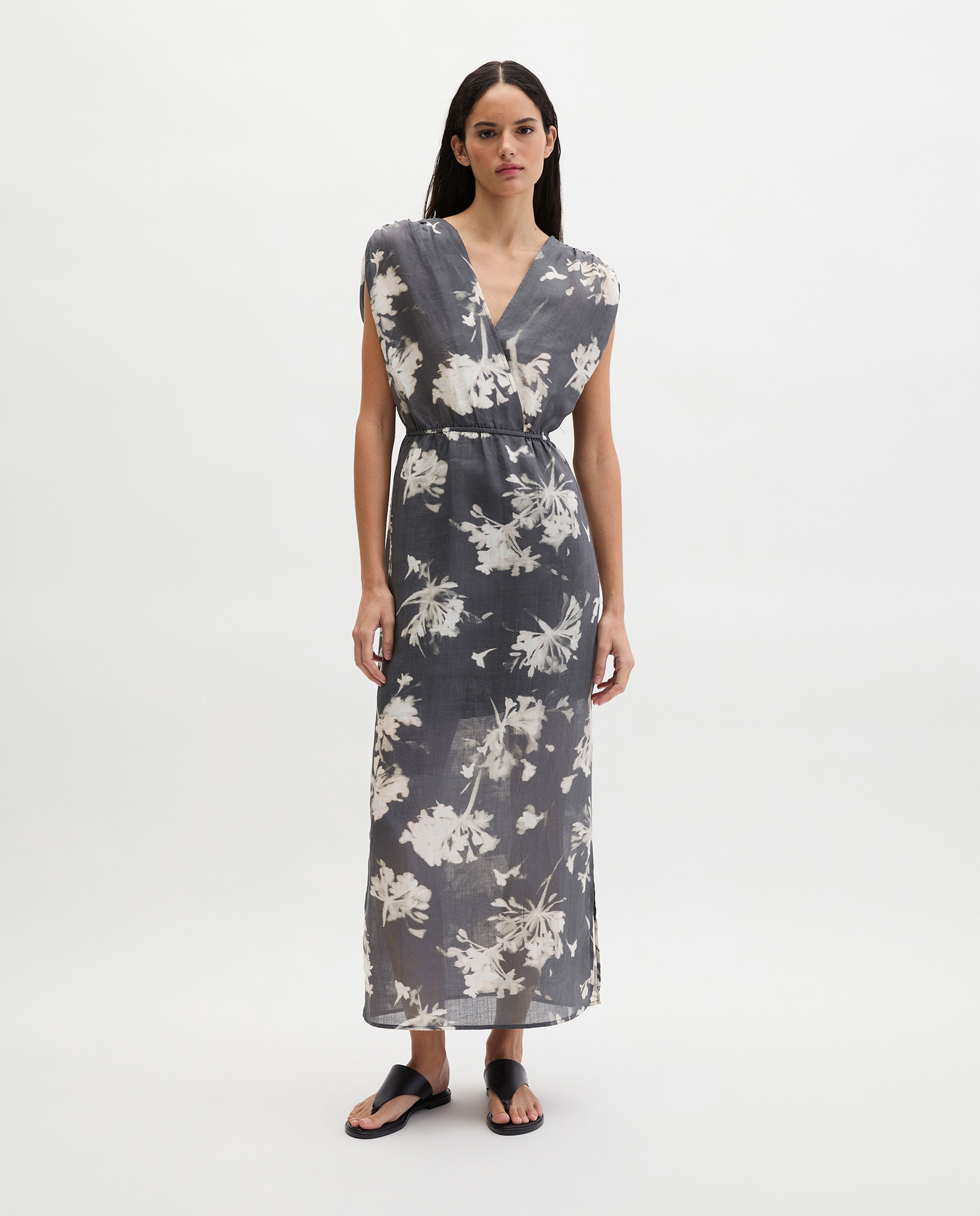 MARC O'POLO - Vestido de verano regular de suave fibra de ramio.