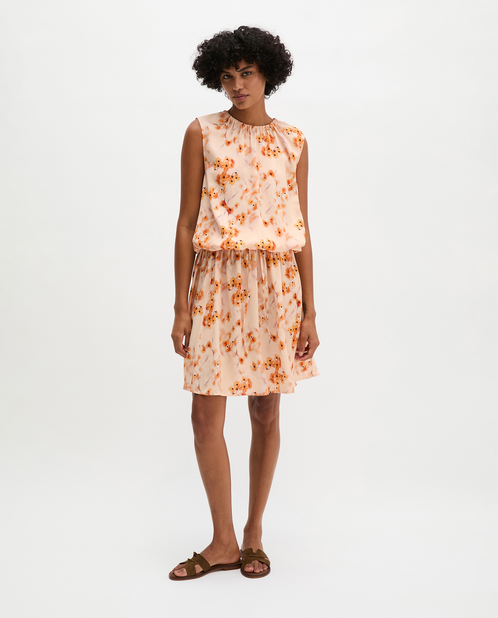 Blusa estampada sin mangas regular de lenzing™ ecovero™ - MARC  O'POLO - Naranja Naranja-1