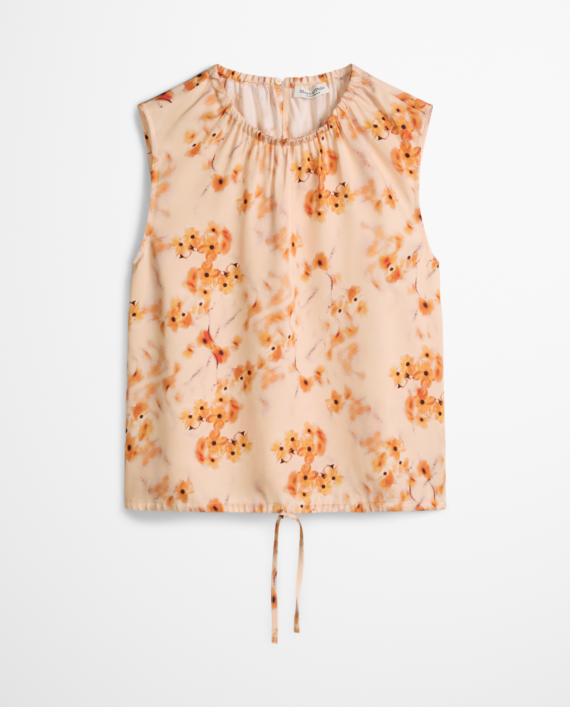 Blusa estampada sin mangas regular de lenzing™ ecovero™ - MARC  O'POLO - Naranja Naranja-6