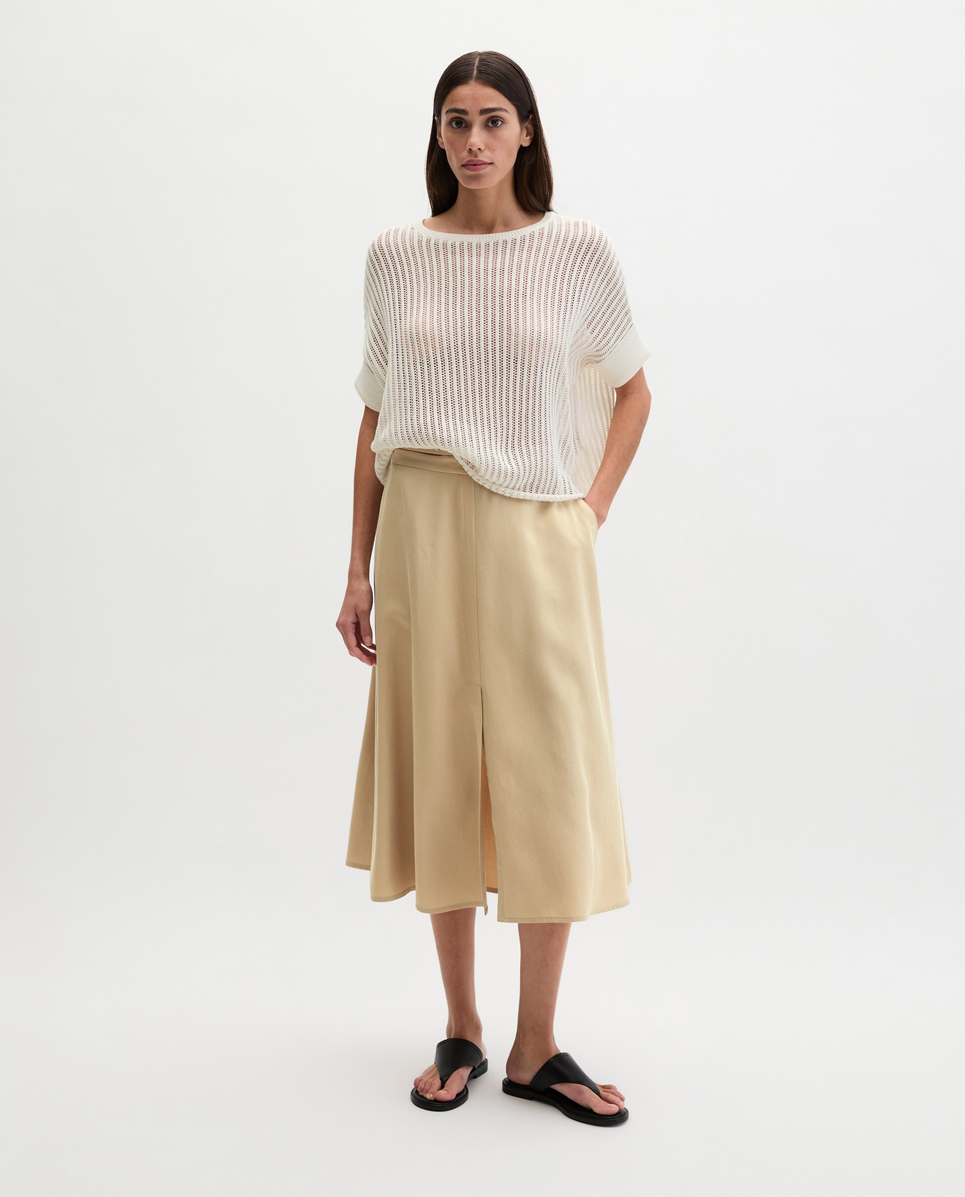 MARC O'POLO - Falda acampanada fabricado con tencel™ lyocell.
