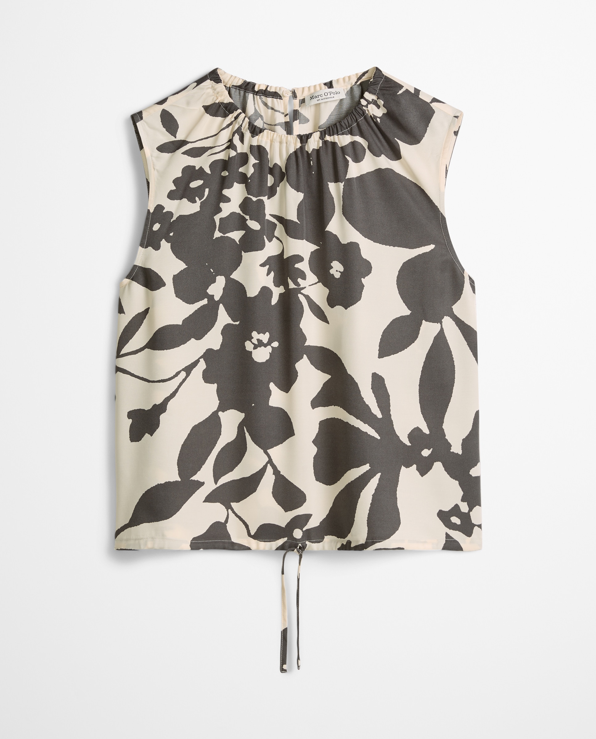 Blusa estampada sin mangas regular de lenzing™ ecovero™ - MARC  O'POLO - Gris Gris-5