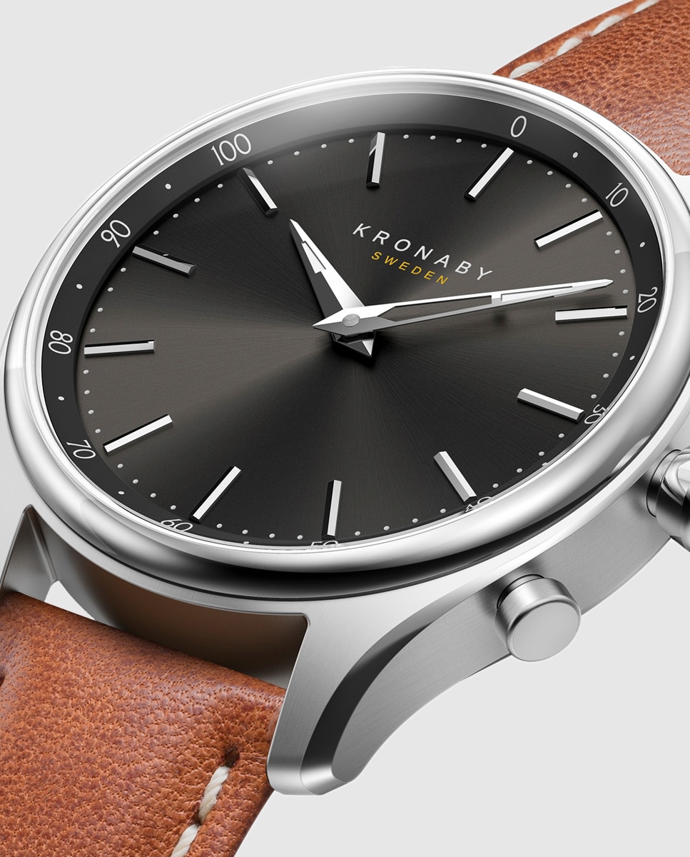 Smartwatch de mujer s2749 1 sekel de piel - Kronaby - Marrón Marrón-2