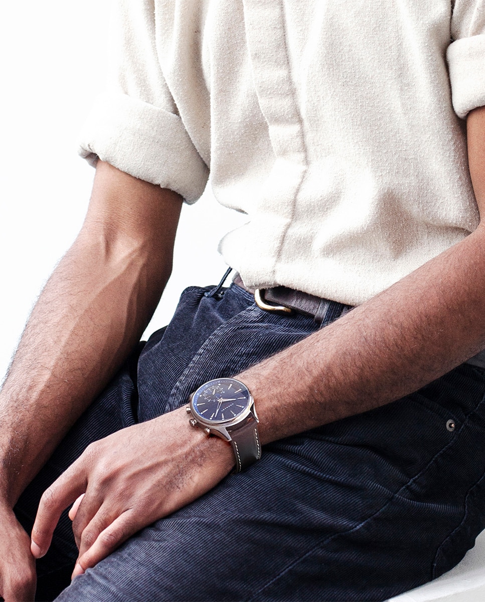 Smartwatch de hombre s3120 1 sekel de piel - Kronaby - Marrón Marrón-3