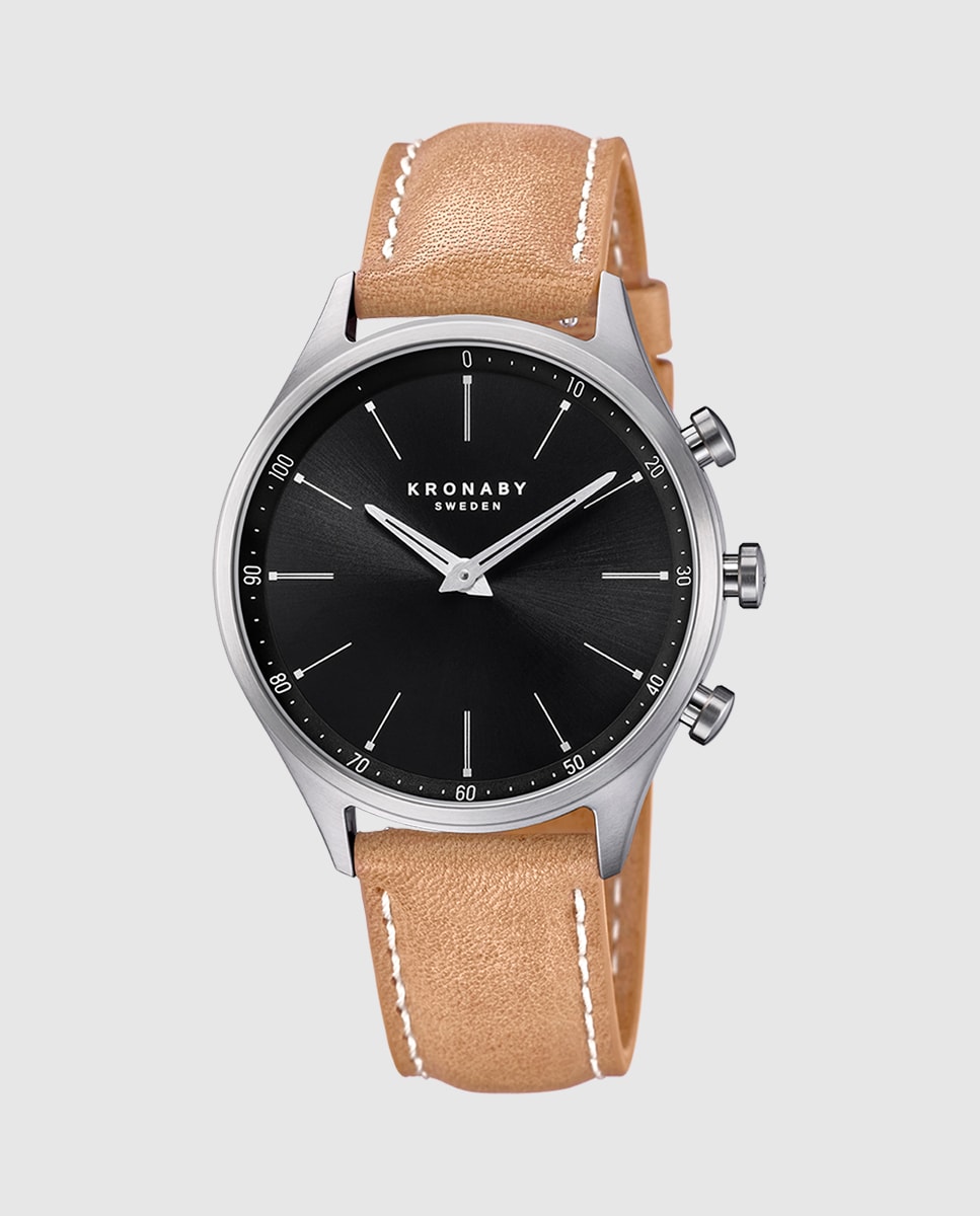 Reloj de hombre S3123/1 Sekel de piel marrón Marrón-1