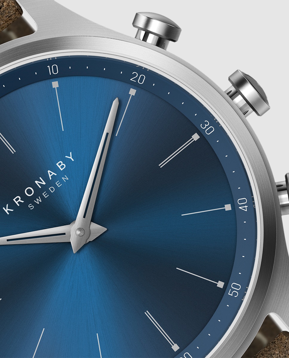 Smartwatch de hombre s3759 1 sekel de piel - Kronaby - Marrón Marrón-3