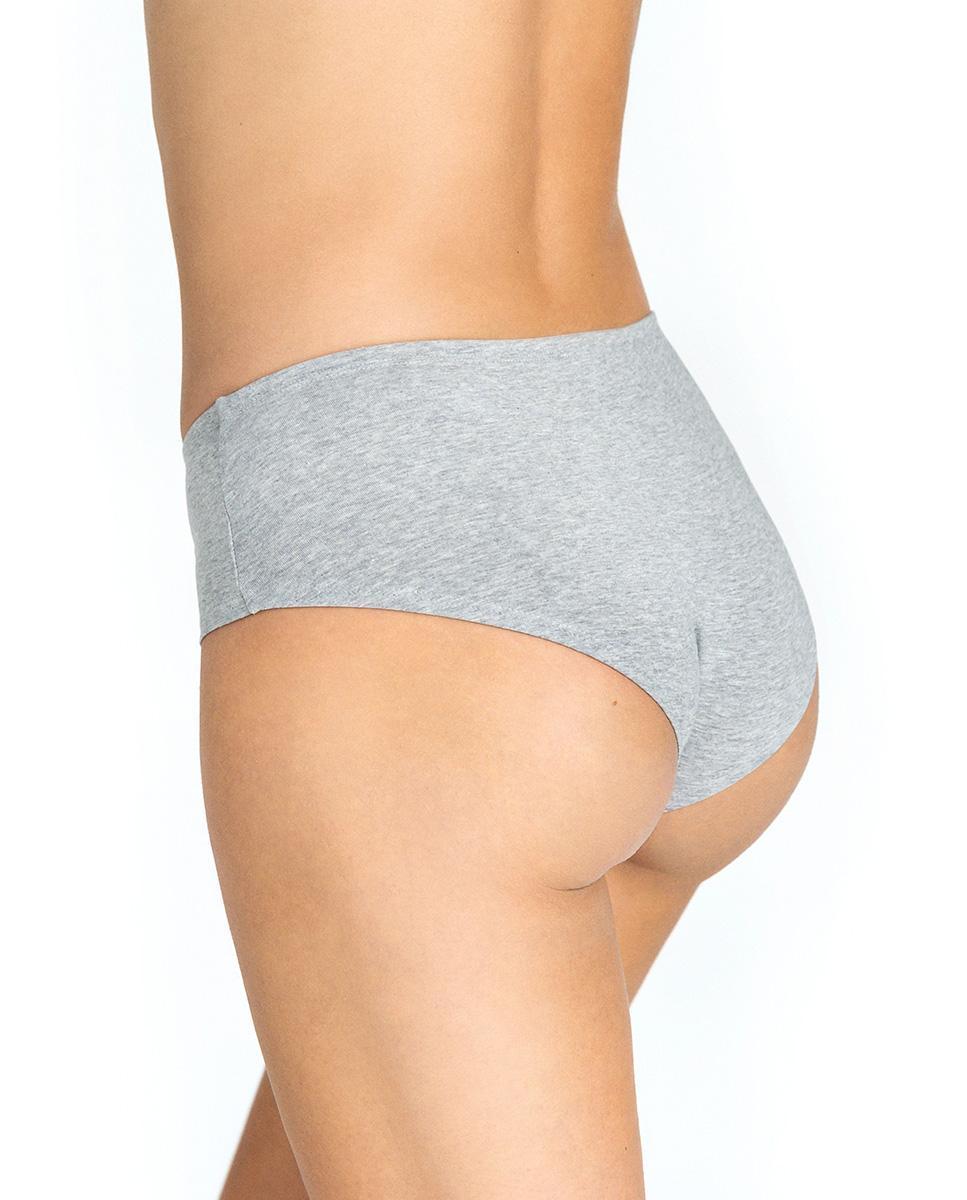 Braga hipster lisa de algodón orgánico - Bread & Boxers - Gris claro Gris claro-4