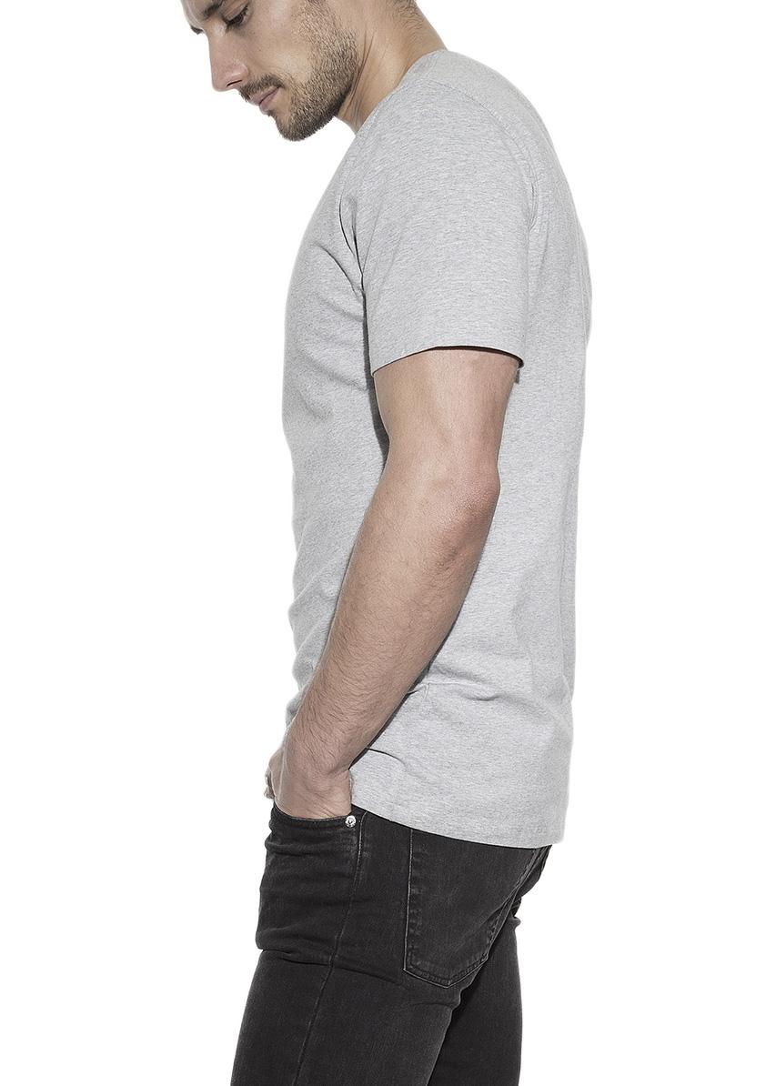 Imagen 3 de Pack de dos camisetas interiores de hombre Bread & Boxers negras de manga corta - Gris claro Gris claro