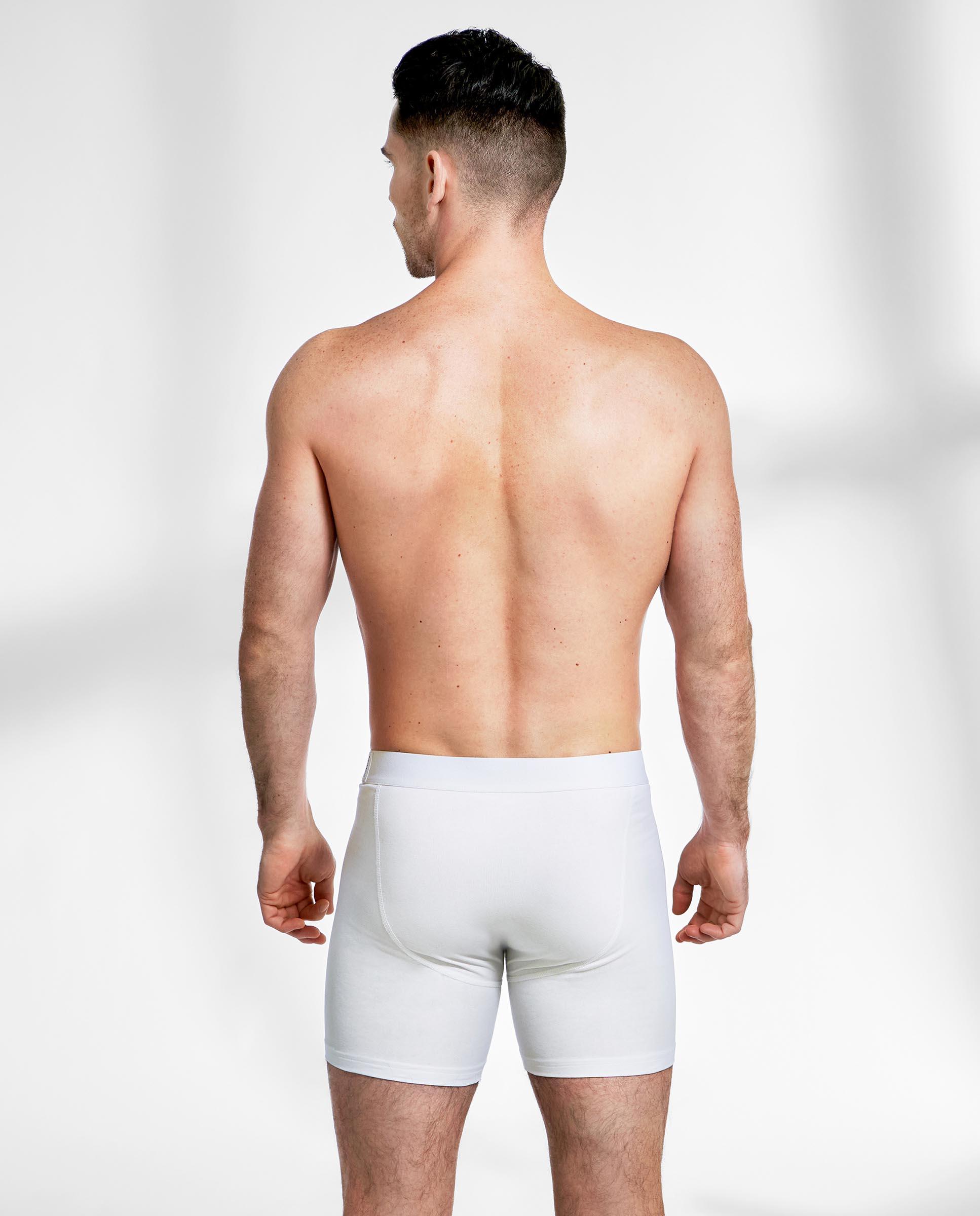 Pack de bóxers de algodón orgásnico extralargos - Bread & Boxers - Blanco Blanco-3