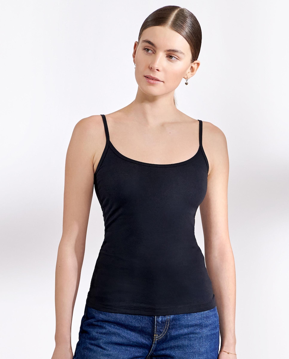 Camisetas Básicas Camiseta Elastica Tirantes Zara Camiseta