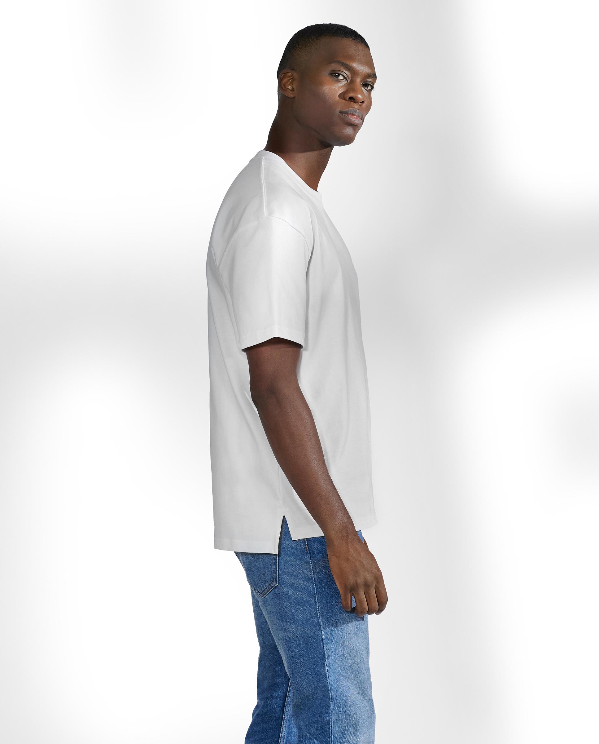 Imagen 3 de Camiseta manga corta de algodón orgánico 300g - Bread & Boxers - Blanco Blanco