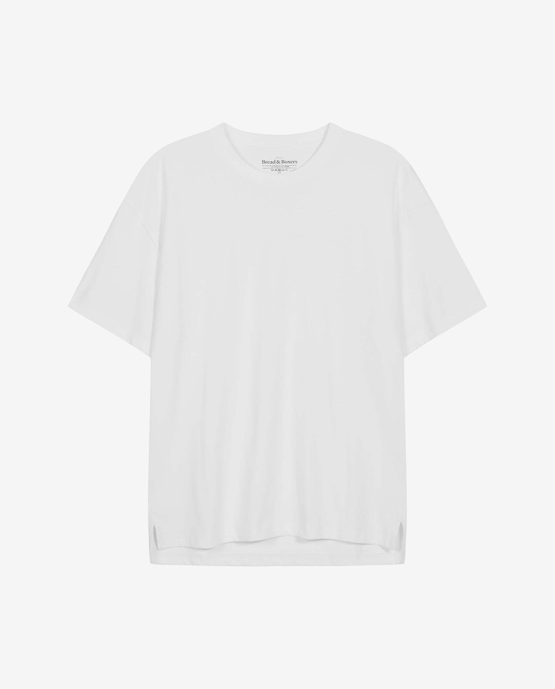 Imagen 4 de Camiseta manga corta de algodón orgánico 300g - Bread & Boxers - Blanco Blanco